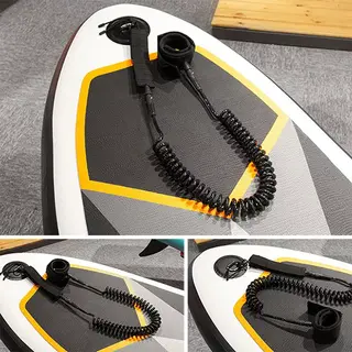 OEM High Strength Black Color Leg Rope Surfboard Leash With Ankle Cuff
